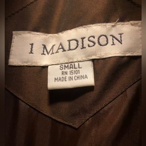 Women’s brown/Bronze 1 Madison Long Coat with Fur trim